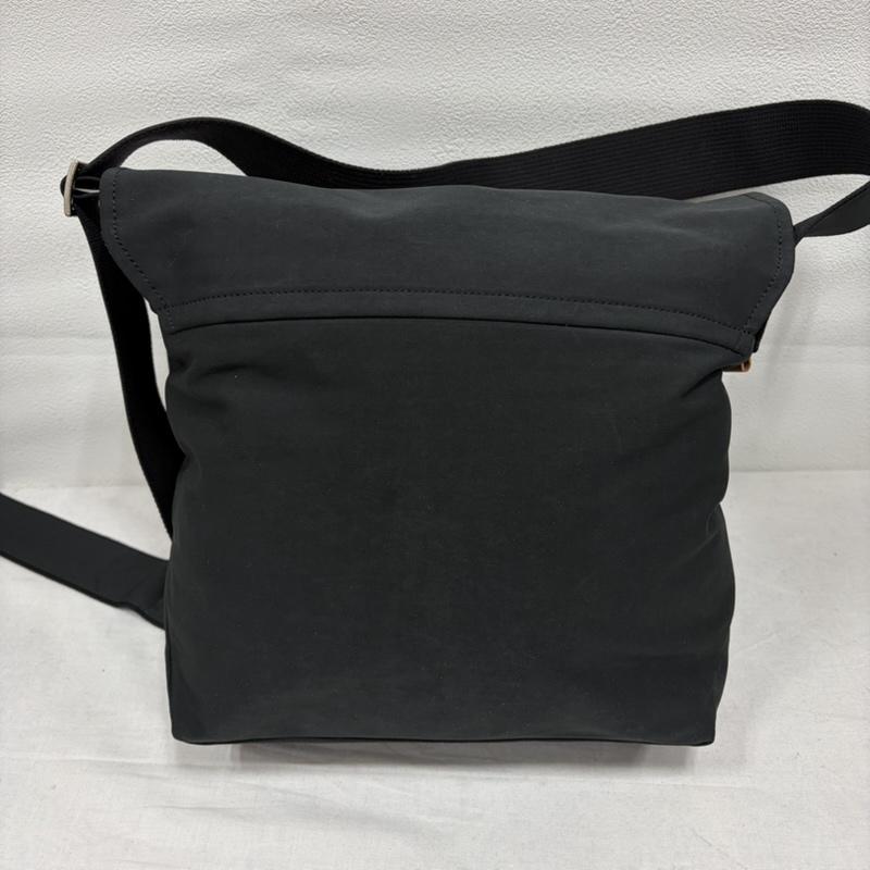 エンダースキーマ Hender Scheme ショルダーバッグ ショルダーバッグ フラップ ショルダー バッグ FLAP SHOULDER スウェード 撥水 - 無地 黒 / ブラック / black メンズ USED 古着 中古 50169485