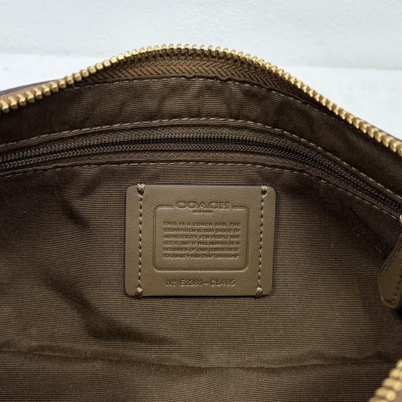 コーチ COACH ショルダーバッグ ショルダーバッグ シャーロット ショルダー シグネチャー ロゴ バッグ CL405 レザー チャーム - ロゴ、文字 茶 / ブラウン / brown X ベージュ / ベージュ / beige レディース USED 古着 中古 50169487