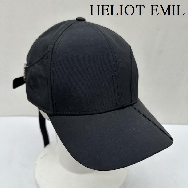 ヘリオット エミル HELIOT EMIL 帽子 キャップ W.レイヤー キャップ Black Cap W Layer - 黒 / ブラック / black メンズ USED 古着 中古 50169493