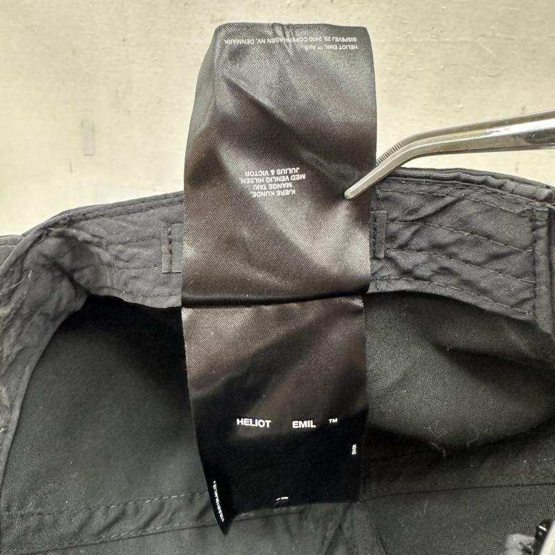 ヘリオット エミル HELIOT EMIL 帽子 キャップ W.レイヤー キャップ Black Cap W Layer - 黒 / ブラック / black メンズ USED 古着 中古 50169493