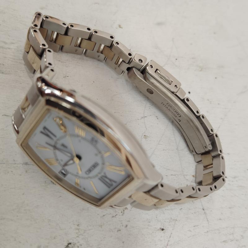 セイコー SEIKO 腕時計 アナログ（クォーツ式） LUKIA セイコー ルキア ソーラー 電波時計 チタン製 - 銀 / シルバー / silver color レディース USED 古着 中古 50169496