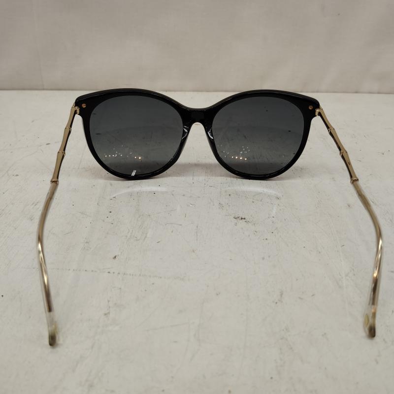 グッチ GUCCI めがね・サングラス サングラス ブラックフレーム サングラス バンブー テンプル モデル - 黒 / ブラック / black X 金 / ゴールド / gold color メンズ USED 古着 中古 50169499