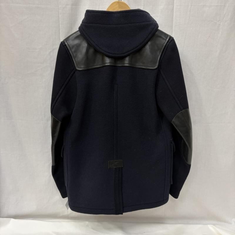 ジュンヤワタナベマン JUNYA WATANABE MAN コート コート一般 08AW GLOVERALL WB-C006 レザー ヨーク ダッフルコート S 黒 / ブラック / black X 紺 / ネイビー / navy メンズ USED 古着 中古 50169500