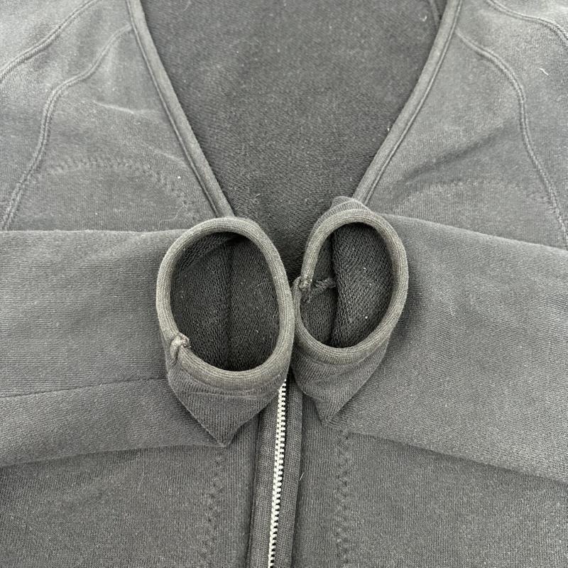 コムデギャルソンオムプリュス COMME des GARCONS HommePlus カーディガン 長袖 スウェット ジップ カーディガン S 黒 / ブラック / black メンズ USED 古着 中古 50169502