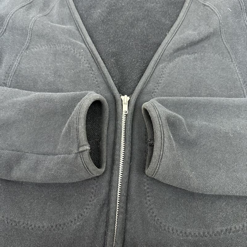 コムデギャルソンオムプリュス COMME des GARCONS HommePlus カーディガン 長袖 スウェット ジップ カーディガン S 黒 / ブラック / black メンズ USED 古着 中古 50169502