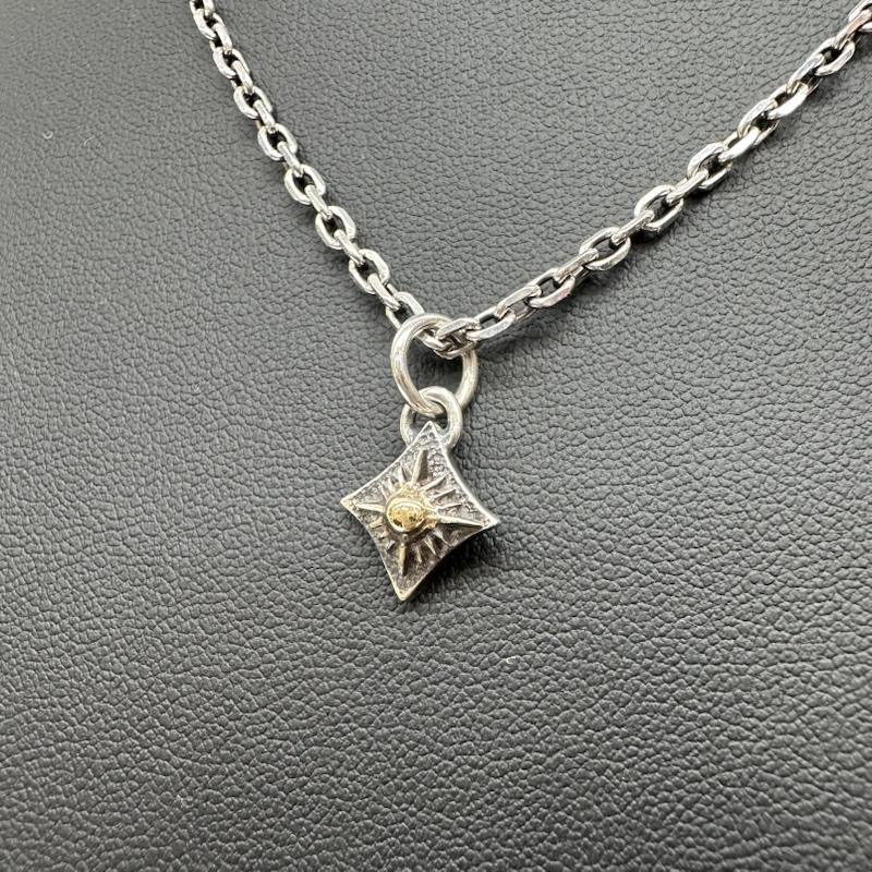 アリゾナ ARIZONA アクセサリー ネックレス、ペンダント 太陽神 シルバー チェーン ネックレス K18 SV925 T-103h - 銀 / シルバー / silver color メンズ USED 古着 中古 50169503