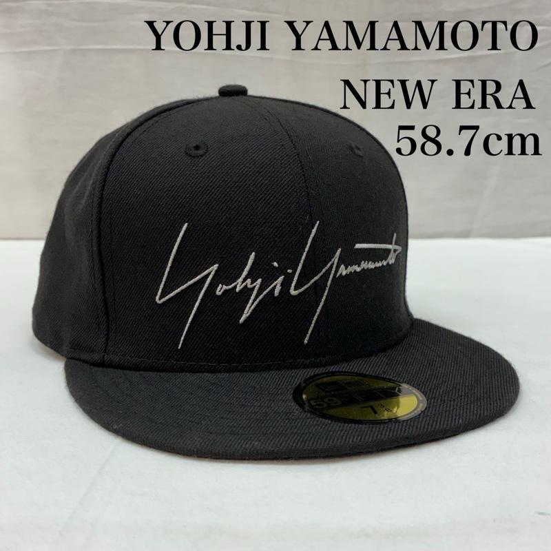 ヨウジヤマモト Yohji Yamamoto 帽子 キャップ NEWERA ニューエラ 59FIFTY シグネチャー ロゴ ベースボール キャップ - メンズ USED 古着 中古 50169504