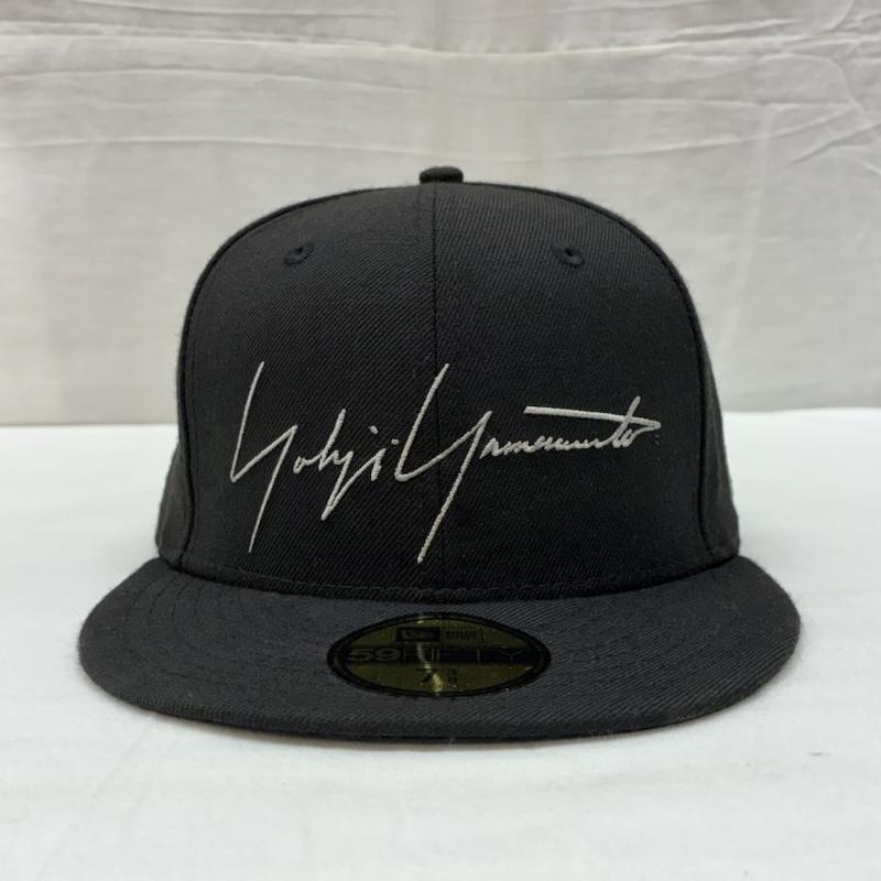 ヨウジヤマモト Yohji Yamamoto 帽子 キャップ NEWERA ニューエラ 59FIFTY シグネチャー ロゴ ベースボール キャップ - メンズ USED 古着 中古 50169504