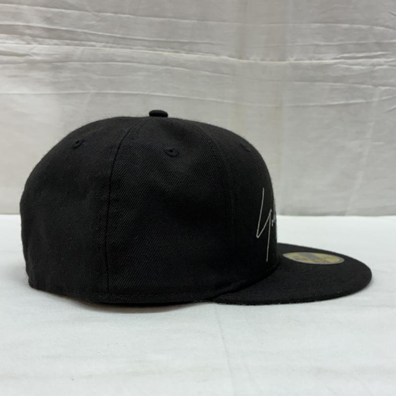ヨウジヤマモト Yohji Yamamoto 帽子 キャップ NEWERA ニューエラ 59FIFTY シグネチャー ロゴ ベースボール キャップ - メンズ USED 古着 中古 50169504