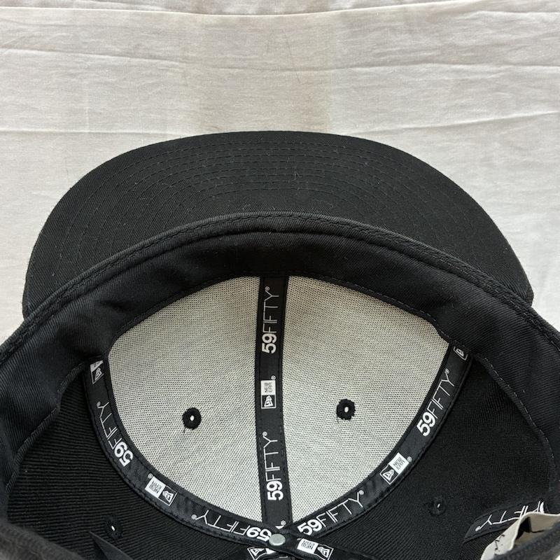 ヨウジヤマモト Yohji Yamamoto 帽子 キャップ NEWERA ニューエラ 59FIFTY シグネチャー ロゴ ベースボール キャップ - メンズ USED 古着 中古 50169504