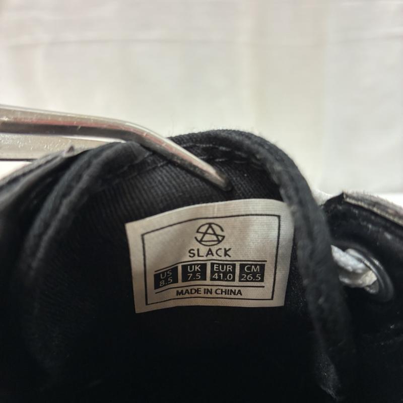 ナンバーナイン NUMBER (N)INE スニーカー スニーカー SLACK FOOTWEAR レザー キャンバス ローカット スニーカー 26.5cm メンズ USED 古着 中古 50169506