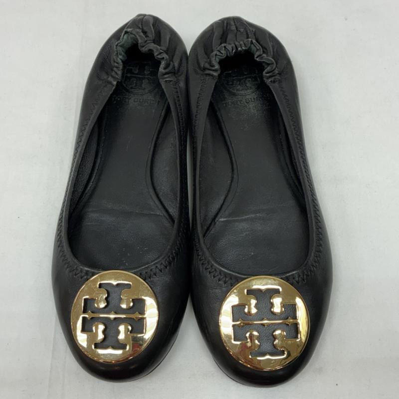 トリーバーチ TORY BURCH パンプス パンプス ロゴ ゴールド金具 レザー フラット パンプス バレエ シューズ 23.5cm レディース USED 古着 中古 50169508