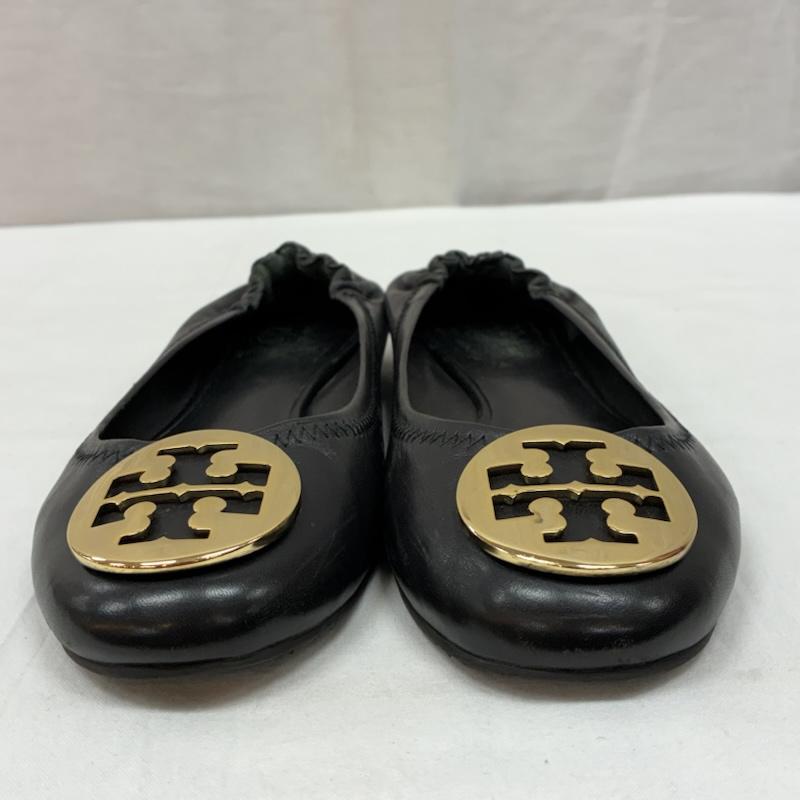 トリーバーチ TORY BURCH パンプス パンプス ロゴ ゴールド金具 レザー フラット パンプス バレエ シューズ 23.5cm レディース USED 古着 中古 50169508