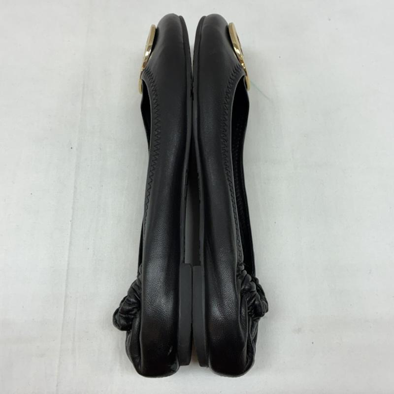 トリーバーチ TORY BURCH パンプス パンプス ロゴ ゴールド金具 レザー フラット パンプス バレエ シューズ 23.5cm レディース USED 古着 中古 50169508