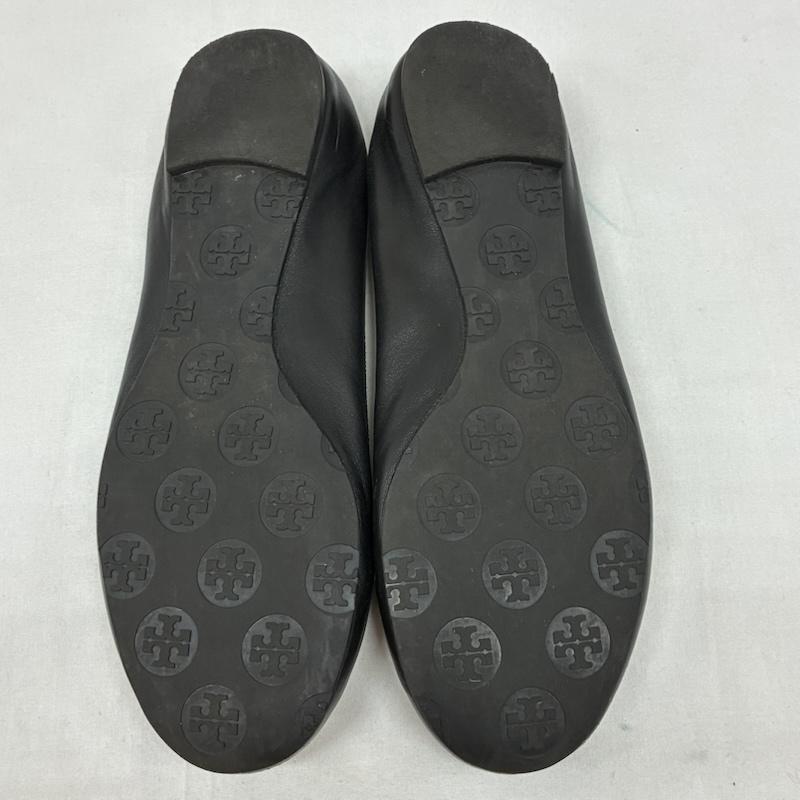 トリーバーチ TORY BURCH パンプス パンプス ロゴ ゴールド金具 レザー フラット パンプス バレエ シューズ 23.5cm レディース USED 古着 中古 50169508