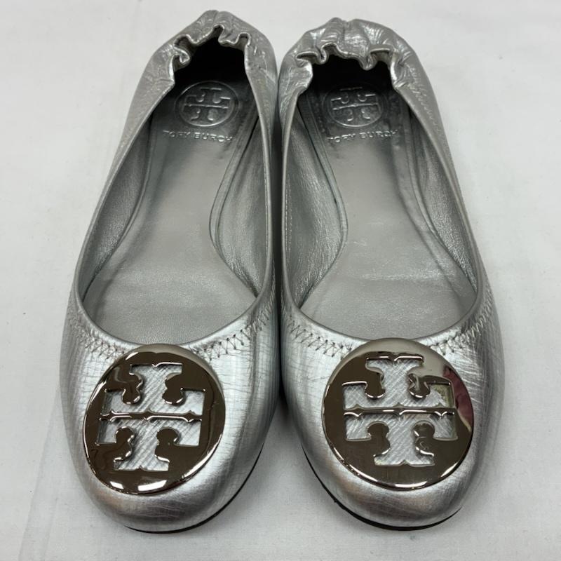 トリーバーチ TORY BURCH パンプス パンプス ロゴ ゴールド金具 レザー フラット パンプス バレエ シューズ 23.0cm レディース USED 古着 中古 50169509