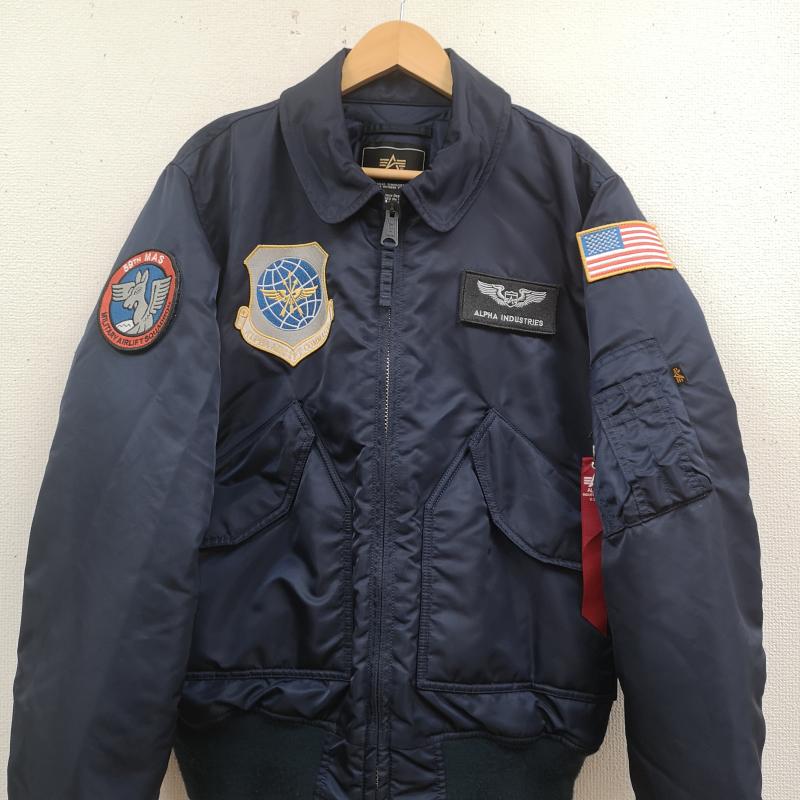 アルファ インダストリー Alpha Industries ジャケット、上着 フライトジャケット CWU-45/P AIRCREW PATCH フライト ジャケット TA0210-167 L 紺 / ネイビー / navy メンズ USED 古着 中古 50169510
