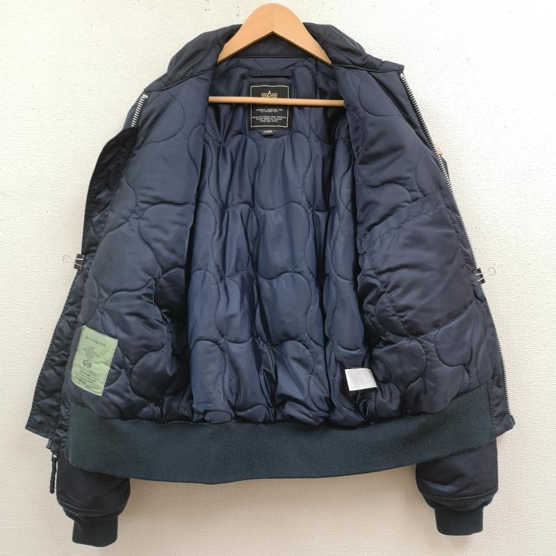 アルファ インダストリー Alpha Industries ジャケット、上着 フライトジャケット CWU-45/P AIRCREW PATCH フライト ジャケット TA0210-167 L 紺 / ネイビー / navy メンズ USED 古着 中古 50169510