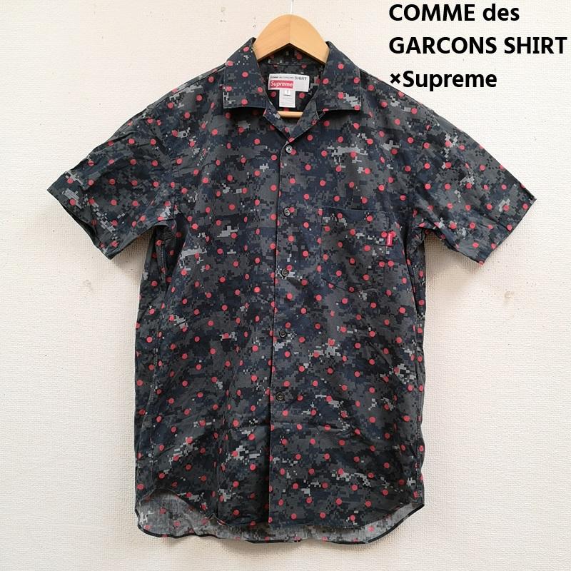 コムデギャルソンシャツ COMME des GARCONS SHIRT シャツ、ブラウス 半袖 13SS フランス製 Supreme カモフラージュ ドット 総柄 半袖 オープンカラー シャツ S マルチカラー / マルチカラー / multicolor メンズ USED 古着 中古 50169511