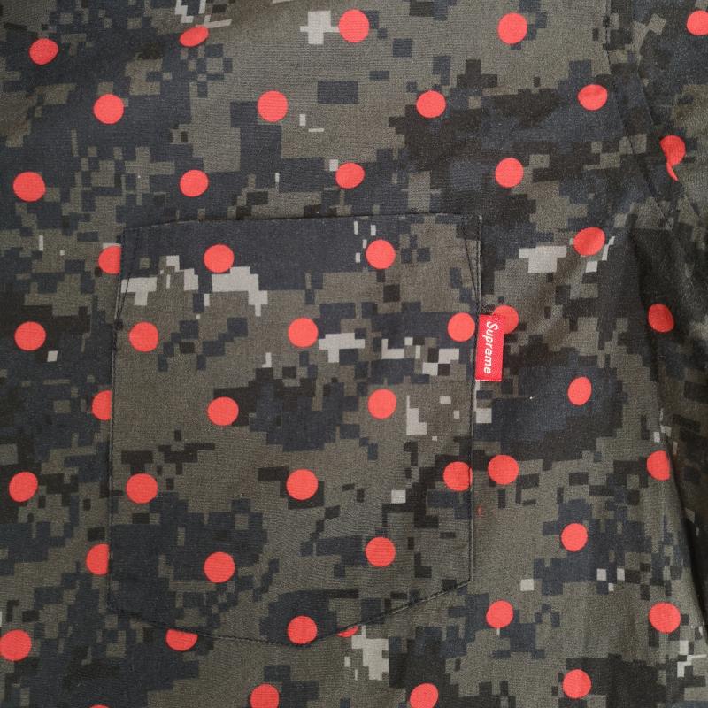 コムデギャルソンシャツ COMME des GARCONS SHIRT シャツ、ブラウス 半袖 13SS フランス製 Supreme カモフラージュ ドット 総柄 半袖 オープンカラー シャツ S マルチカラー / マルチカラー / multicolor メンズ USED 古着 中古 50169511