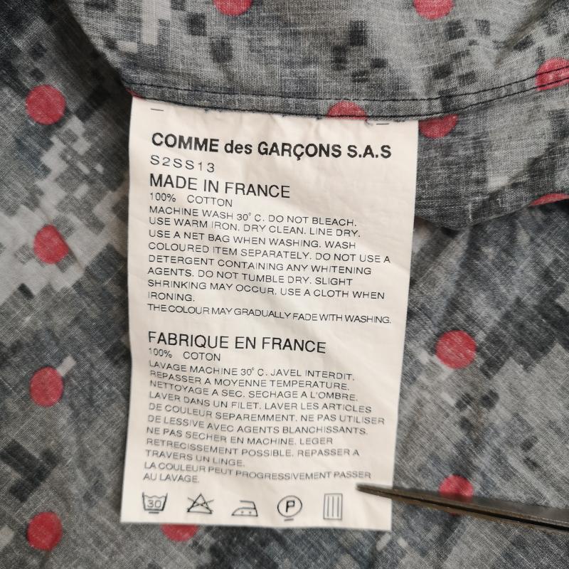 コムデギャルソンシャツ COMME des GARCONS SHIRT シャツ、ブラウス 半袖 13SS フランス製 Supreme カモフラージュ ドット 総柄 半袖 オープンカラー シャツ S マルチカラー / マルチカラー / multicolor メンズ USED 古着 中古 50169511