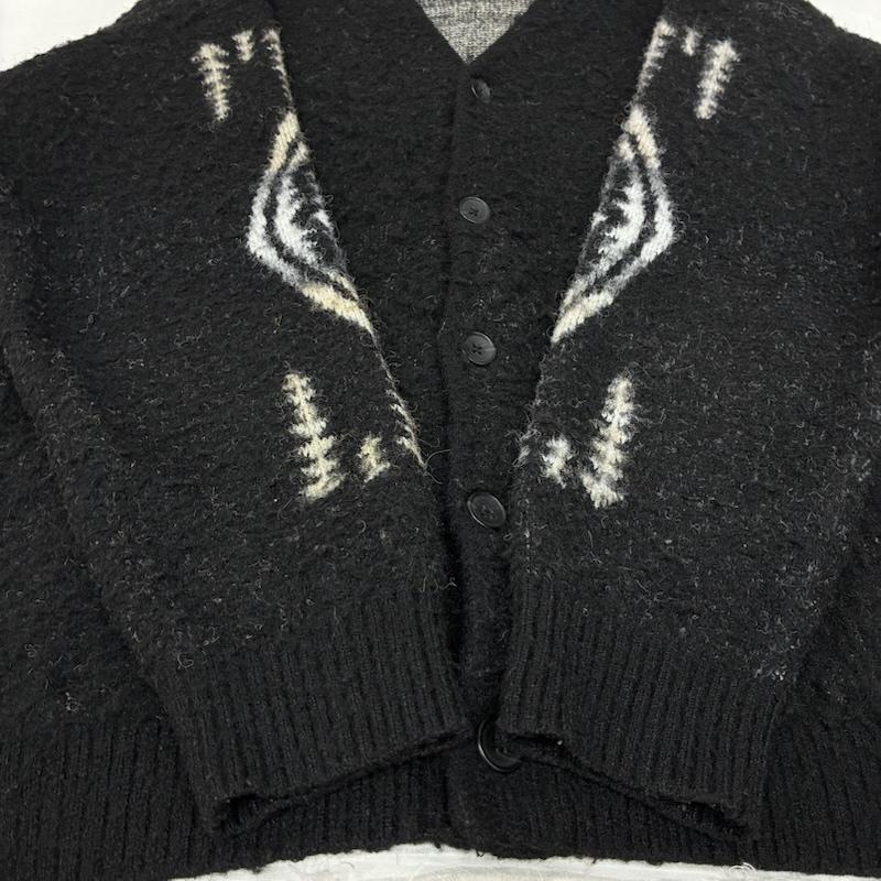 ペンドルトン PENDLETON カーディガン 長袖 ハーディング柄 モヘア調 シャギー ニット カーディガン L メンズ USED 古着 中古 50169512
