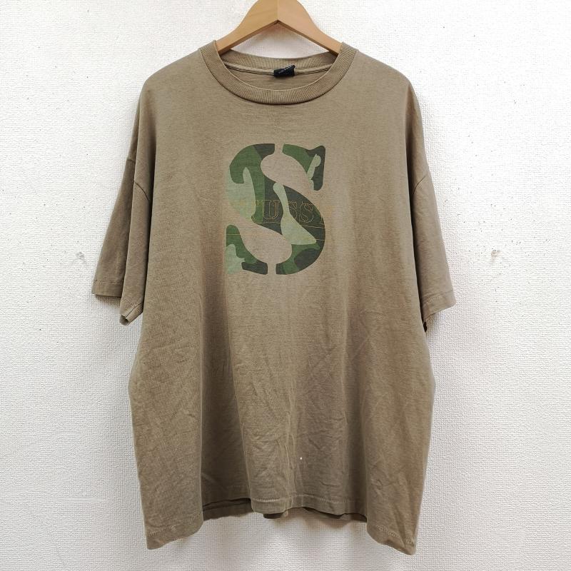 ステューシー STUSSY Tシャツ 半袖 USA製 90s 紺タグ カモ柄 Sロゴ 半袖 Tシャツ S/S TEE XL ベージュ / ベージュ / beige メンズ USED 古着 中古 50169513