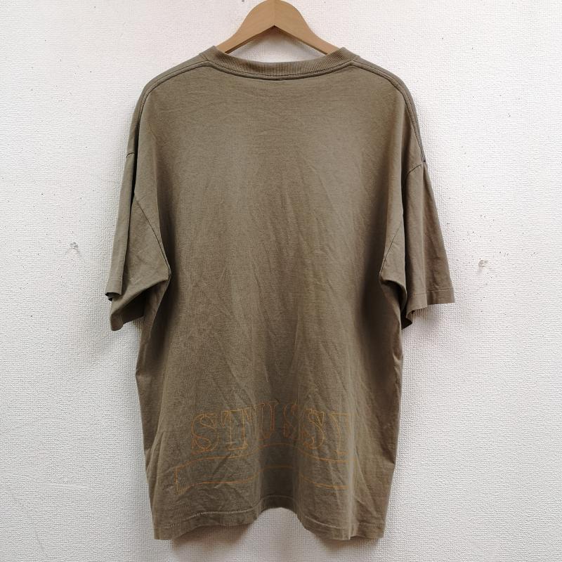 ステューシー STUSSY Tシャツ 半袖 USA製 90s 紺タグ カモ柄 Sロゴ 半袖 Tシャツ S/S TEE XL ベージュ / ベージュ / beige メンズ USED 古着 中古 50169513