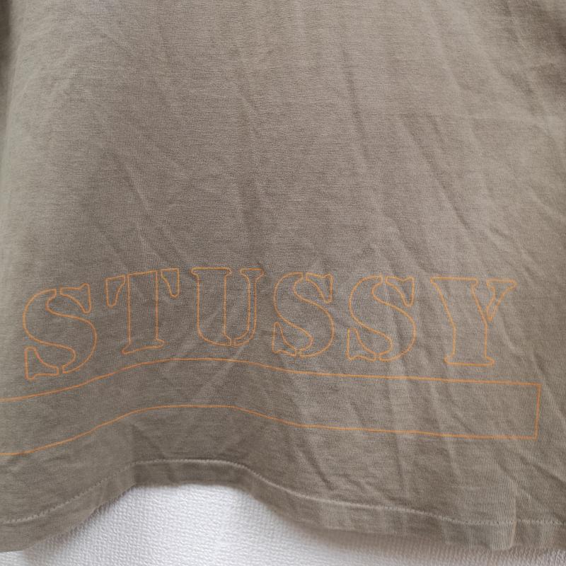 ステューシー STUSSY Tシャツ 半袖 USA製 90s 紺タグ カモ柄 Sロゴ 半袖 Tシャツ S/S TEE XL ベージュ / ベージュ / beige メンズ USED 古着 中古 50169513