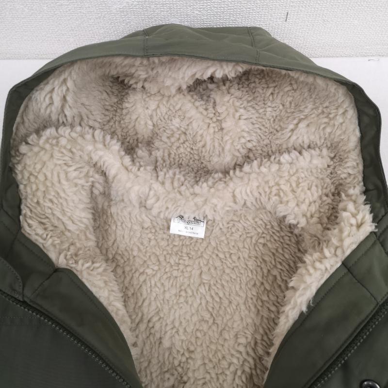 パタゴニア patagonia ジャケット、上着 ジャンパー、ブルゾン BOYS INFURNO ボーイズ インファーノ ボア ジャケット 68460 XL カーキ / カーキ / khaki ボーイズ USED 古着 中古 50169514