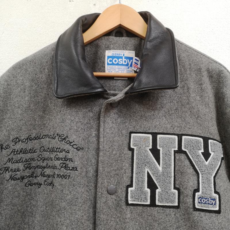 古着 USED ジャケット、上着 ジャンパー、ブルゾン GERRY COSBY ジェリー・コスビー ウール レザー コンビ スタジャン ファラオ ジャケット L 黒 / ブラック / black X 灰 / グレー / gray メンズ USED 古着 中古 50169516