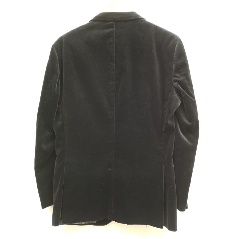 バーバリーブラックレーベル BURBERRY BLACK LABEL ジャケット、上着 ジャケット、ブレザー ノバチェック シングルブレスト ベロア テーラード ジャケット D1E24-406-09 S 黒 / ブラック / black メンズ USED 古着 中古 50169518