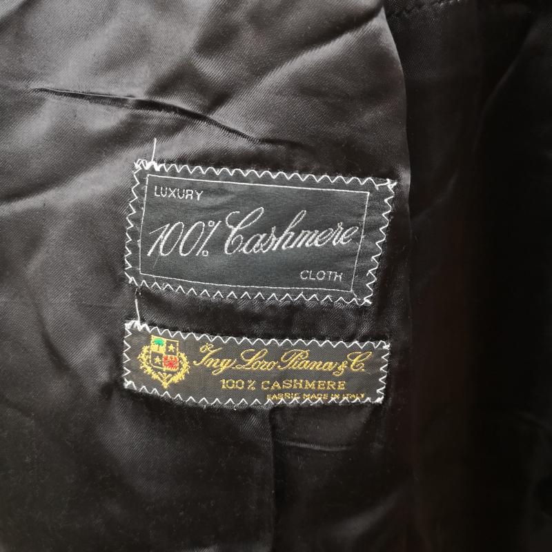 ロロピアーナ Loro Piana コート コート一般 ドイツ製 カシミヤ ウール 比翼仕立て ステンカラー コート 紺 / ネイビー / navy メンズ USED 古着 中古 50169519