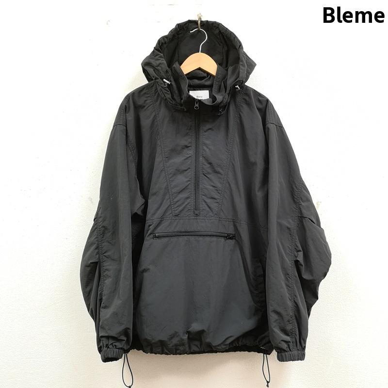 古着 USED ジャケット、上着 ジャンパー、ブルゾン Bleme リップストップ アノラック パーカー ハーフジップ ナイロン ジャケット blm250030 L 黒 / ブラック / black メンズ USED 古着 中古 50169525
