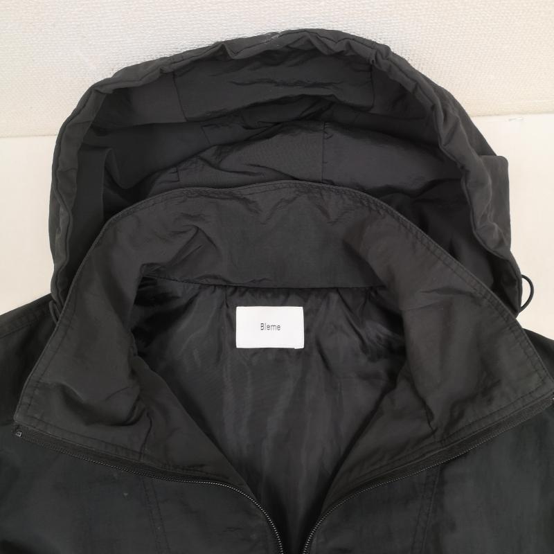 古着 USED ジャケット、上着 ジャンパー、ブルゾン Bleme リップストップ アノラック パーカー ハーフジップ ナイロン ジャケット blm250030 L 黒 / ブラック / black メンズ USED 古着 中古 50169525