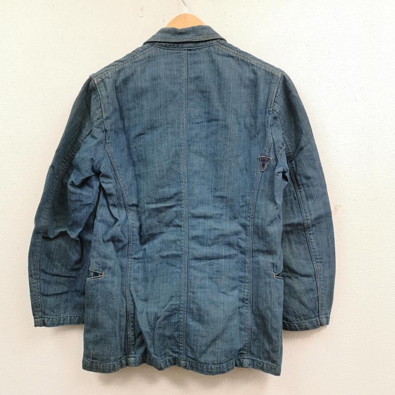 ブルーブルー BLUE BLUE ジャケット、上着 ジャケット、ブレザー ヘンプ混 デニム テーラード ジャケット ワーク カバーオール 1 インディゴ / インディゴ / Indigo メンズ USED 古着 中古 50169528