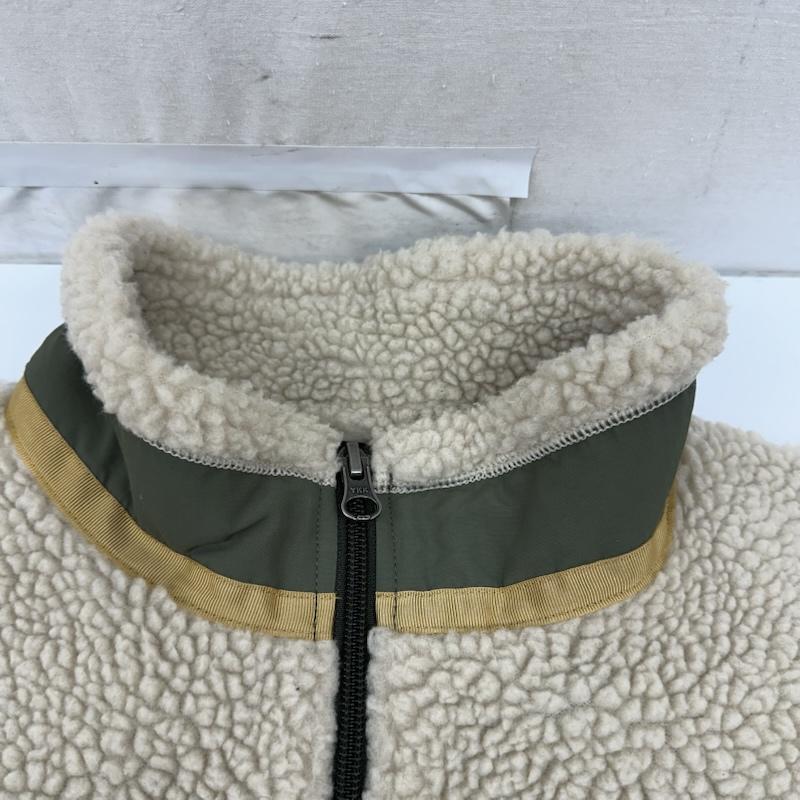 パタゴニア patagonia ジャケット、上着 ジャンパー、ブルゾン Kids  Classic Retro-X Jacket キッズ レトロX フリース ジャケット 65625 FA19 XL アイボリー / アイボリー / X カーキオリーブ / カーキオリーブ / ボーイズ USED 古着 中古 50169530