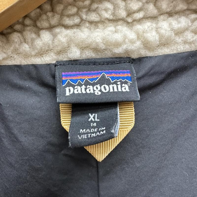 パタゴニア patagonia ジャケット、上着 ジャンパー、ブルゾン Kids  Classic Retro-X Jacket キッズ レトロX フリース ジャケット 65625 FA19 XL アイボリー / アイボリー / X カーキオリーブ / カーキオリーブ / ボーイズ USED 古着 中古 50169530