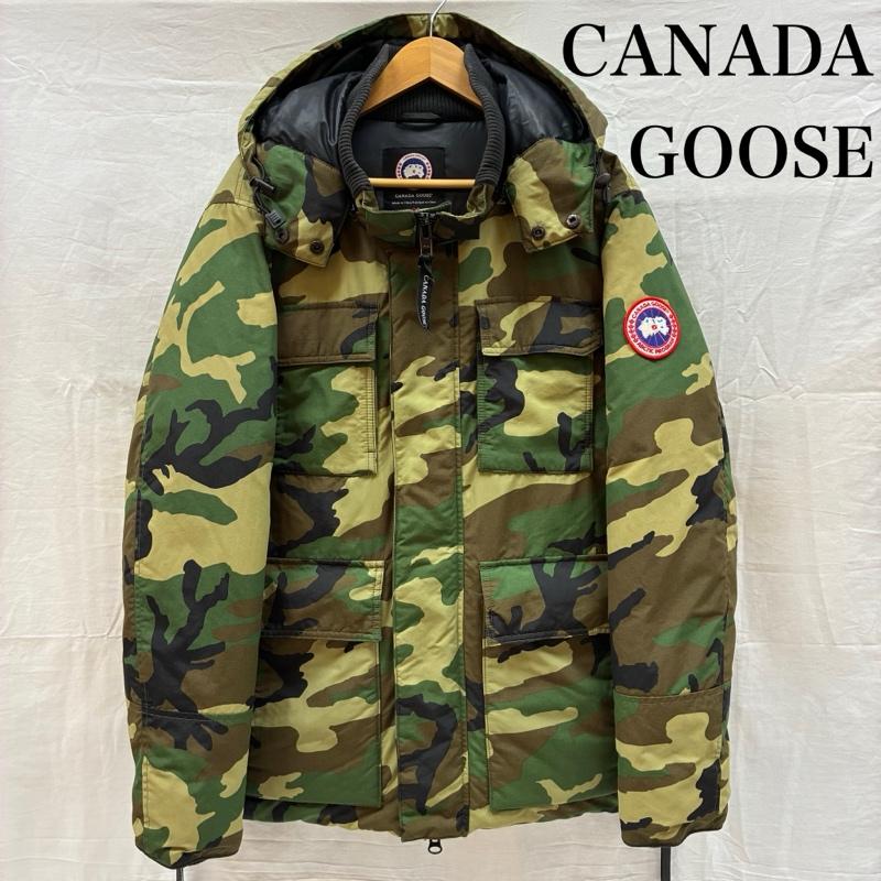 カナダグース CANADA GOOSE ジャケット、上着 ダウンジャケット MACMILLAN PARKA マクミラン パーカー 3804M カモフラ フーデッド ダウンジャケット XL メンズ USED 古着 中古 50169532