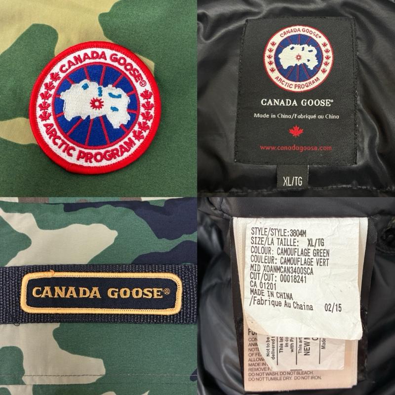 カナダグース CANADA GOOSE ジャケット、上着 ダウンジャケット MACMILLAN PARKA マクミラン パーカー 3804M カモフラ フーデッド ダウンジャケット XL メンズ USED 古着 中古 50169532