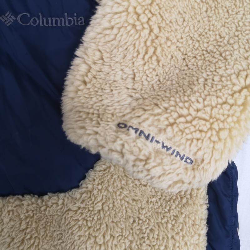 コロンビア Columbia ジャケット、上着 ジャンパー、ブルゾン 防風 ボア フリース アーチャーリッジ ジャケット PM3743 L ベージュ / ベージュ / beige X 紺 / ネイビー / navy メンズ USED 古着 中古 50169533