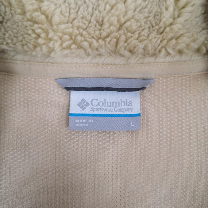 コロンビア Columbia ジャケット、上着 ジャンパー、ブルゾン 防風 ボア フリース アーチャーリッジ ジャケット PM3743 L ベージュ / ベージュ / beige X 紺 / ネイビー / navy メンズ USED 古着 中古 50169533