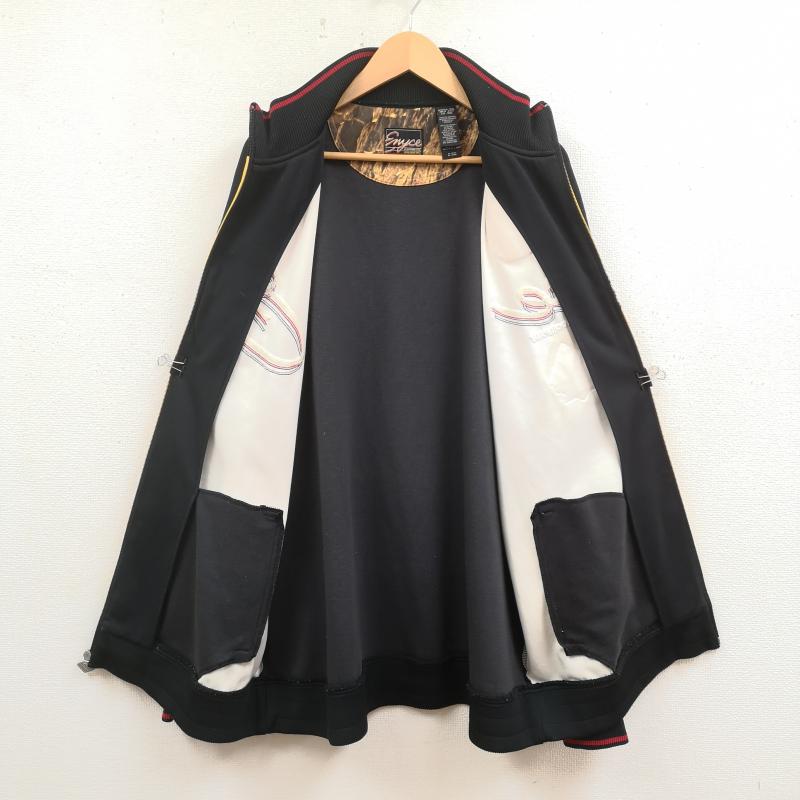 古着 USED ジャケット、上着 ジャンパー、ブルゾン ENYCE エニーチェ 山 マウンテン プリント トラックジャケット ジャージ XXL 黒 / ブラック / black X 黄 / イエロー / yellow メンズ USED 古着 中古 50169535