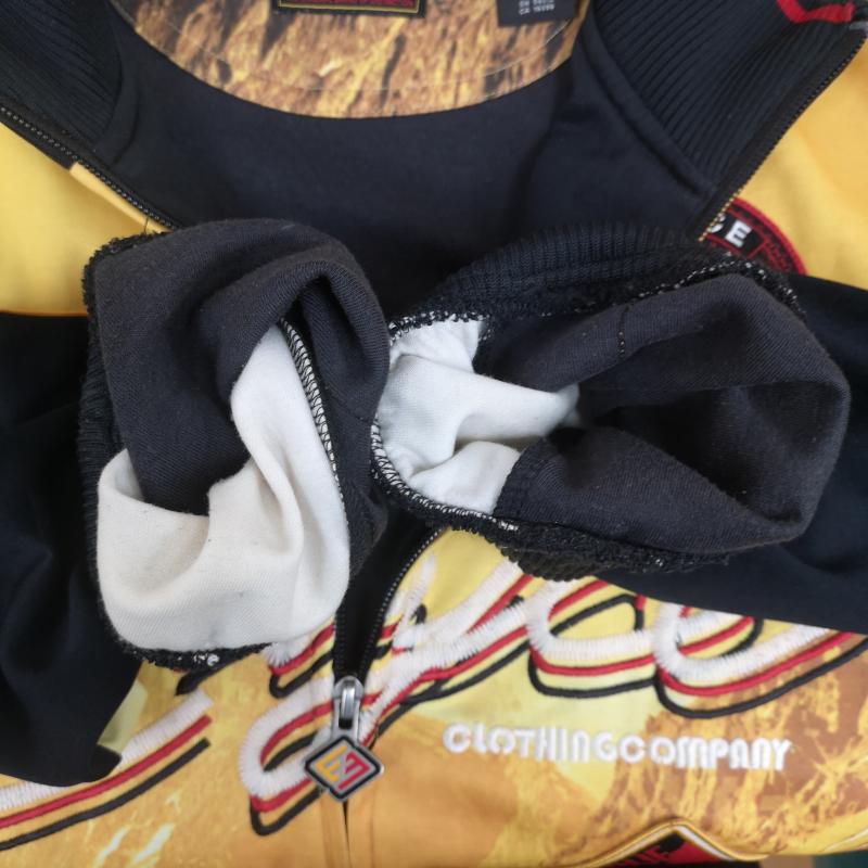 古着 USED ジャケット、上着 ジャンパー、ブルゾン ENYCE エニーチェ 山 マウンテン プリント トラックジャケット ジャージ XXL 黒 / ブラック / black X 黄 / イエロー / yellow メンズ USED 古着 中古 50169535