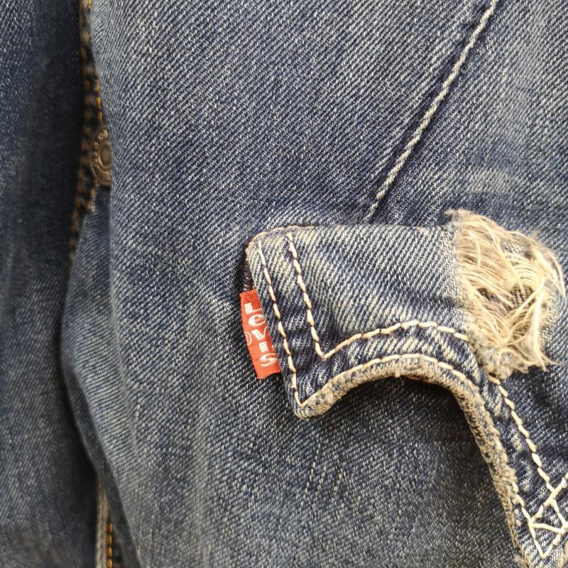 リーバイストラウスアンドコー Levi Strauss & co. ジャケット、上着 ジャンパー、ブルゾン ウエスタン調 ダメージ加工 カバーオール 変形 デニム ジャケット 70904 L インディゴ / インディゴ / Indigo メンズ USED 古着 中古 50169536