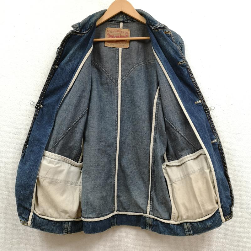 リーバイストラウスアンドコー Levi Strauss & co. ジャケット、上着 ジャンパー、ブルゾン ウエスタン調 ダメージ加工 カバーオール 変形 デニム ジャケット 70904 L インディゴ / インディゴ / Indigo メンズ USED 古着 中古 50169536