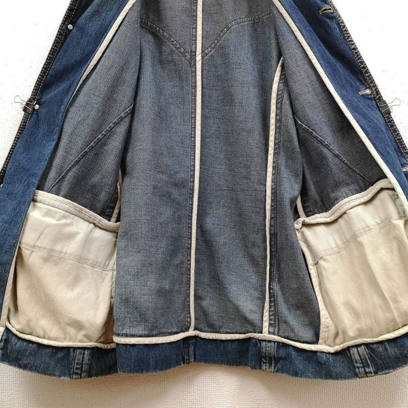 リーバイストラウスアンドコー Levi Strauss & co. ジャケット、上着 ジャンパー、ブルゾン ウエスタン調 ダメージ加工 カバーオール 変形 デニム ジャケット 70904 L インディゴ / インディゴ / Indigo メンズ USED 古着 中古 50169536