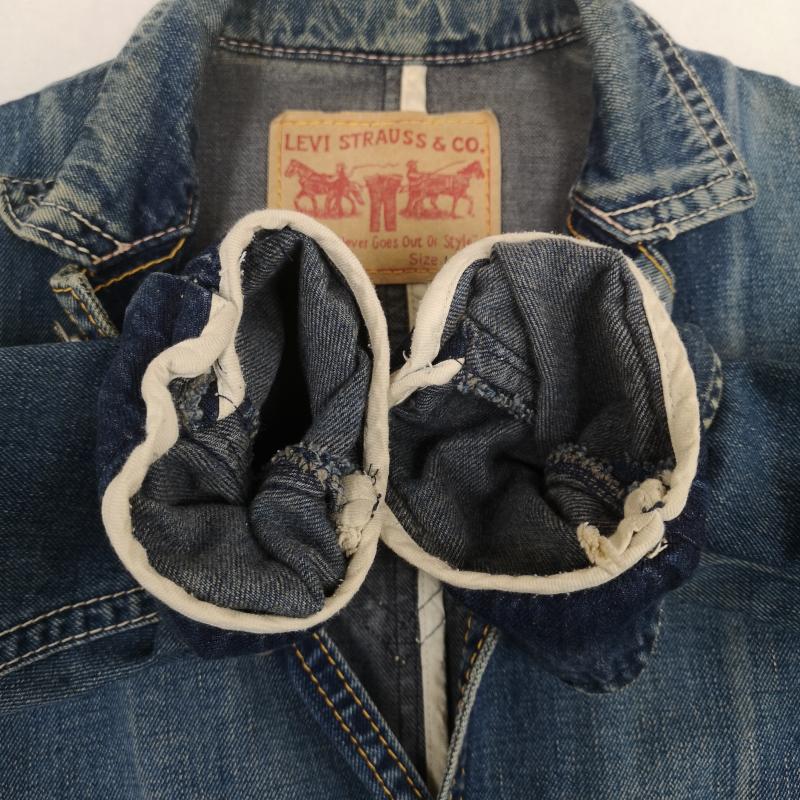 リーバイストラウスアンドコー Levi Strauss & co. ジャケット、上着 ジャンパー、ブルゾン ウエスタン調 ダメージ加工 カバーオール 変形 デニム ジャケット 70904 L インディゴ / インディゴ / Indigo メンズ USED 古着 中古 50169536