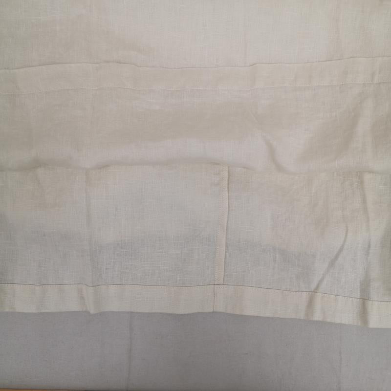 古着 USED Tシャツ 長袖 soulberry 麻100% 重ね着のための ロンＴ L/S TEE t9a0167 3L 白 / ホワイト / white X ベージュ / ベージュ / beige レディース USED 古着 中古 50169539