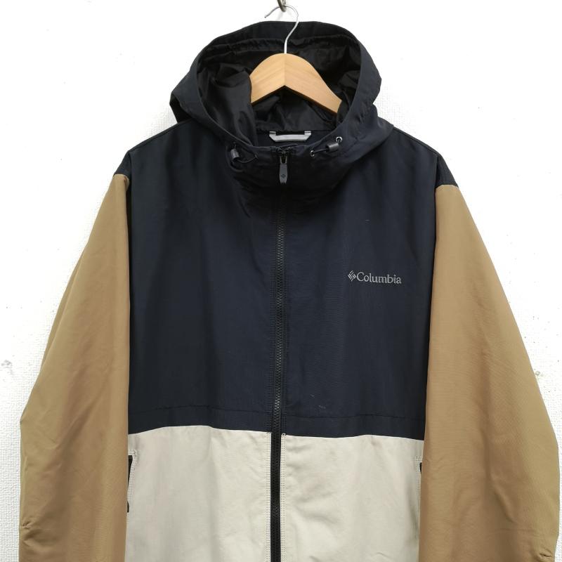コロンビア Columbia ジャケット、上着 ジャンパー、ブルゾン 防風 保温 防水 レイク パウエル ジャケット マウンテン パーカー 221XM4389 M 黒 / ブラック / black X ベージュ / ベージュ / beige メンズ USED 古着 中古 50169541